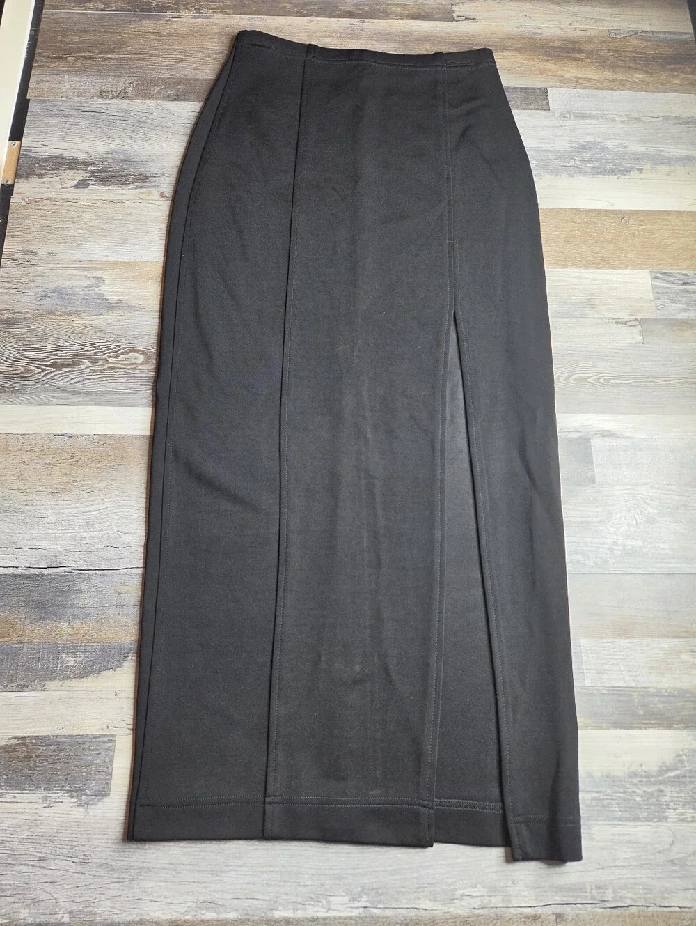 Tadashi (Shoji) Vintage Long Black Skirt Medium Made In USA